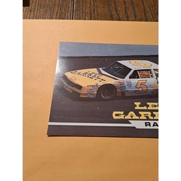 Vintage 1989 Geoff Bodine Levi Garrett 5 NASCAR Driver Card Waddell Wilson Chevy - Picture 2 of 5